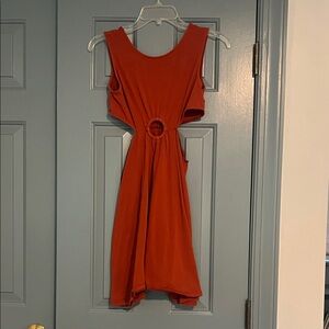 Chic ASOS Cutout and Keyhole Orange Mini Dress